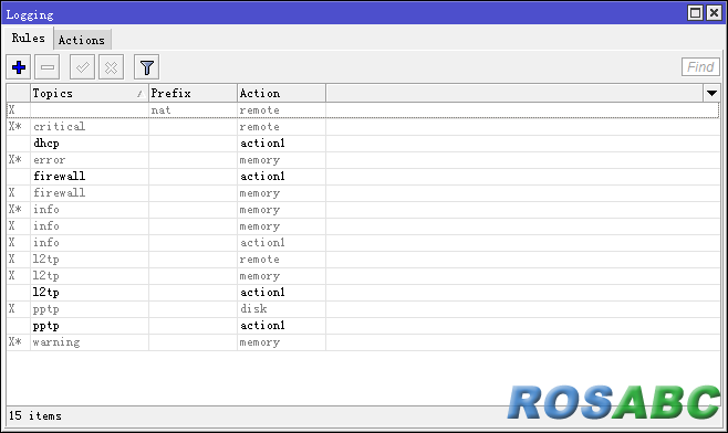 Logging Rule
